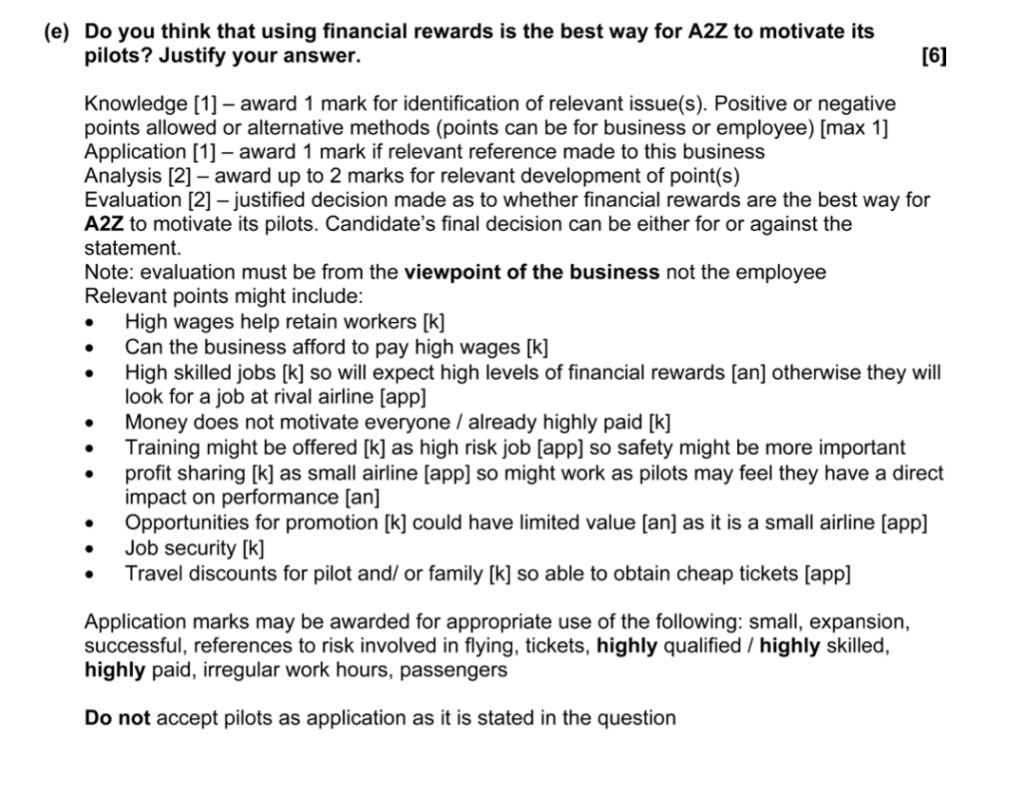 ECR Paper 1 Business Studies 0450